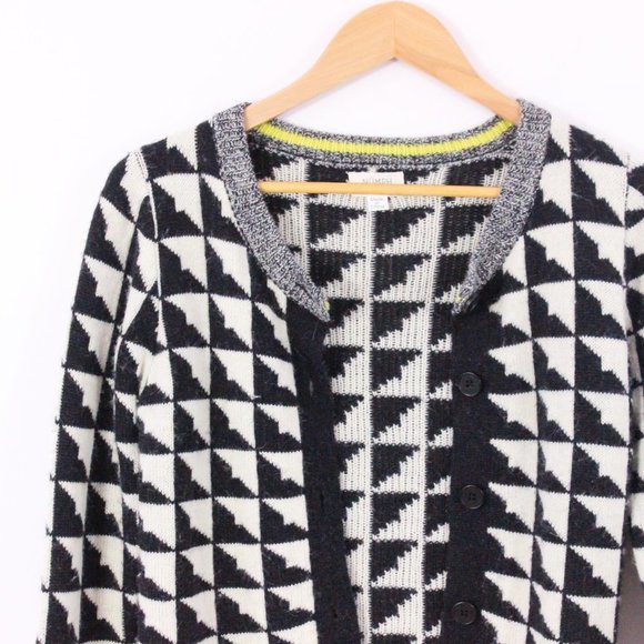 *Numph  Black & White Button Up Cardigan - Picture 5 of 7